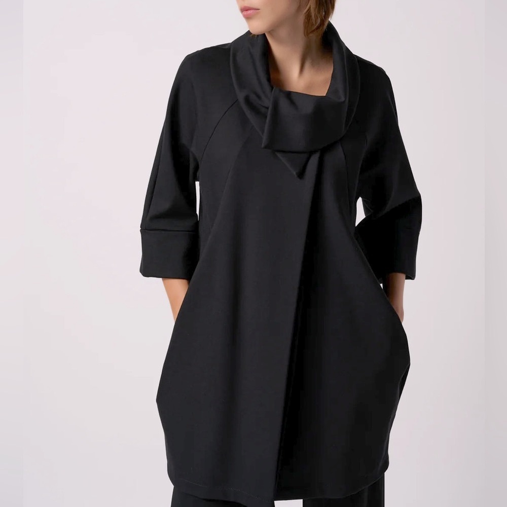 Joseph Ribkoff Structured High Collar Coat - Picture 12 of 13